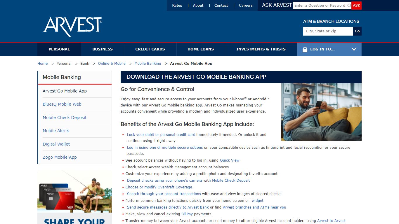 Download the Arvest Mobile Banking App | Arvest Bank